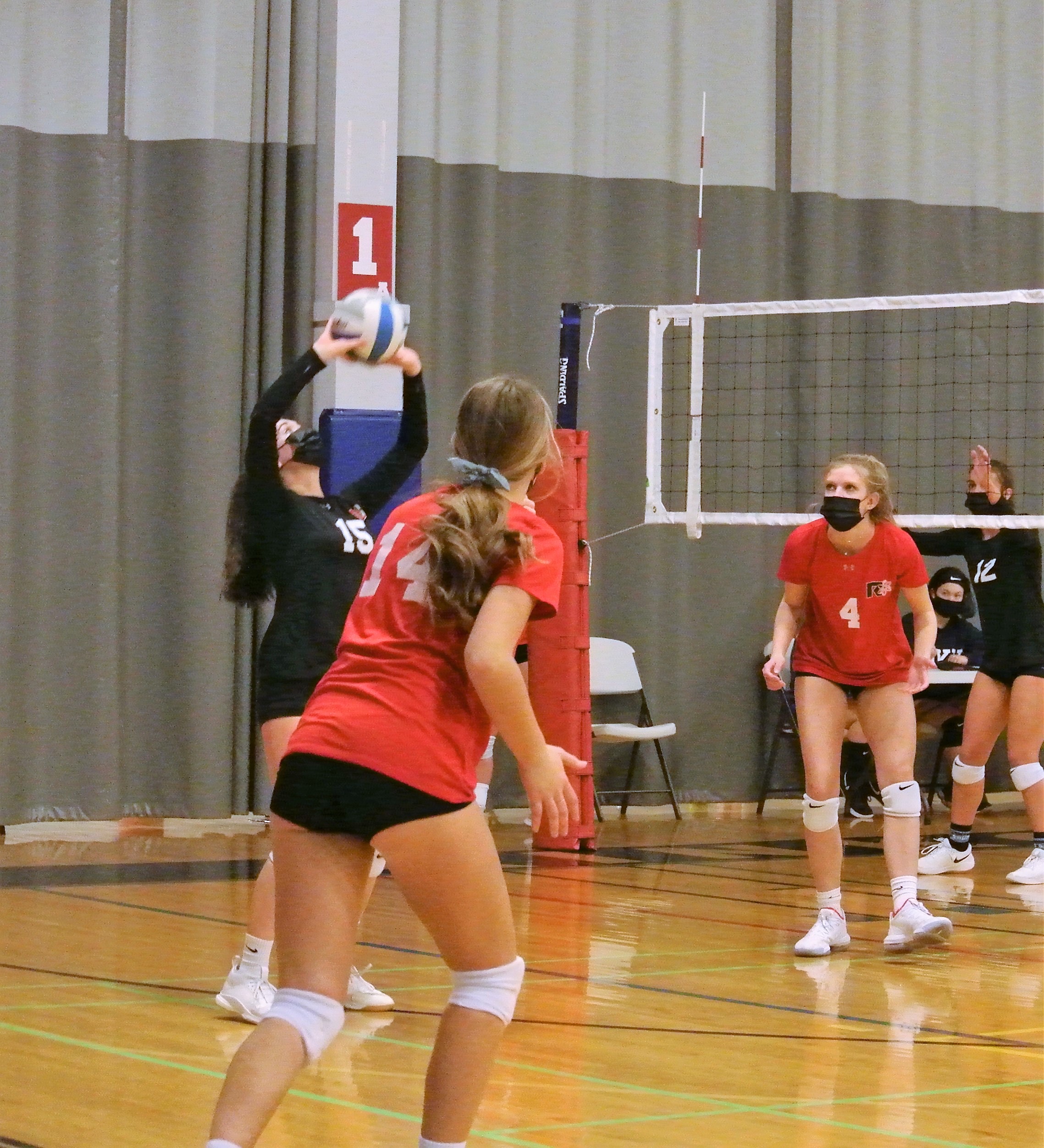 Getting some great touches as a pin hitter at school.